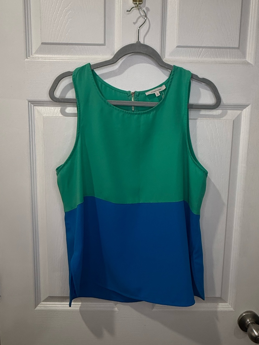 41 Hawthorn Teal and Royal Blue Colorblock Sleeveless Tank